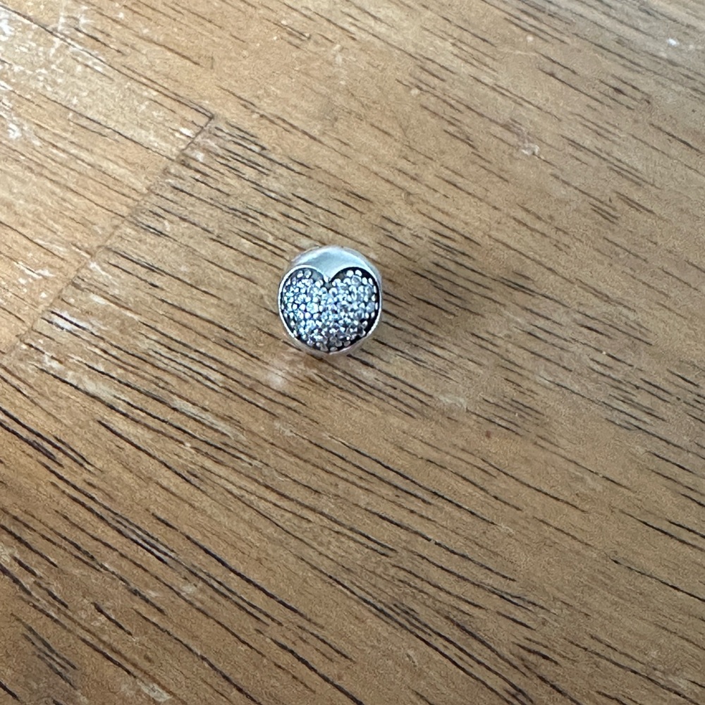 Authentic Pandora Heart clip for charm bracelet
